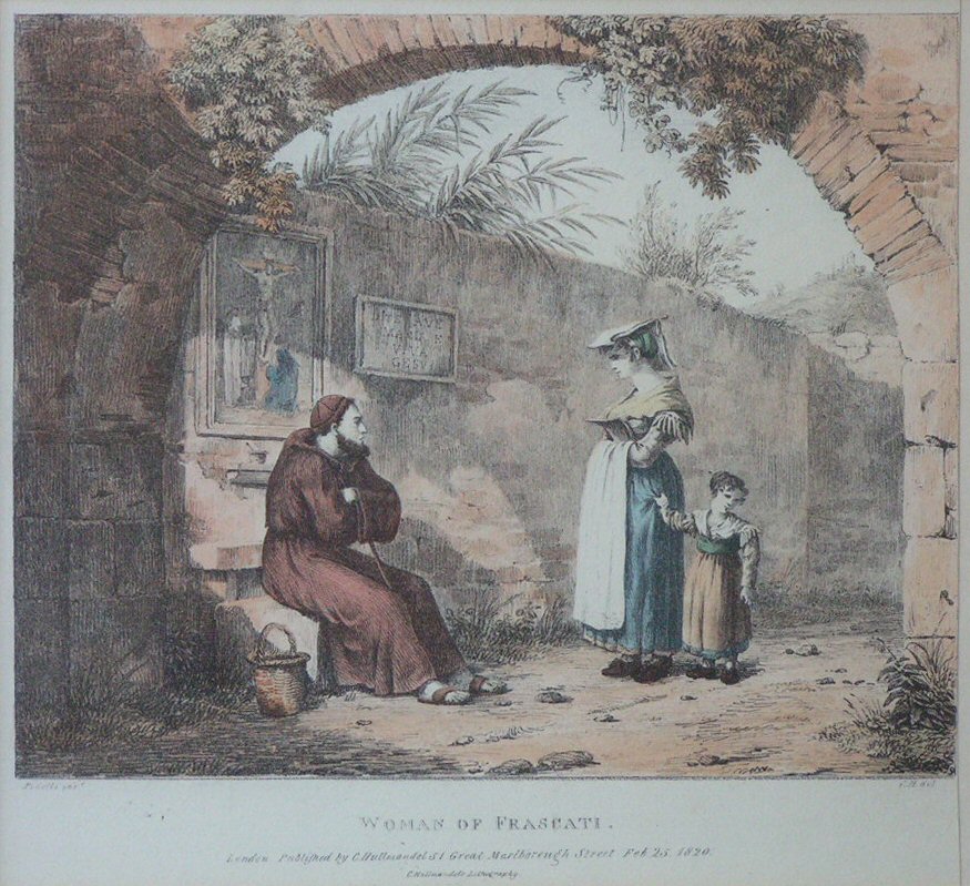 Lithograph - Woman of Frascati